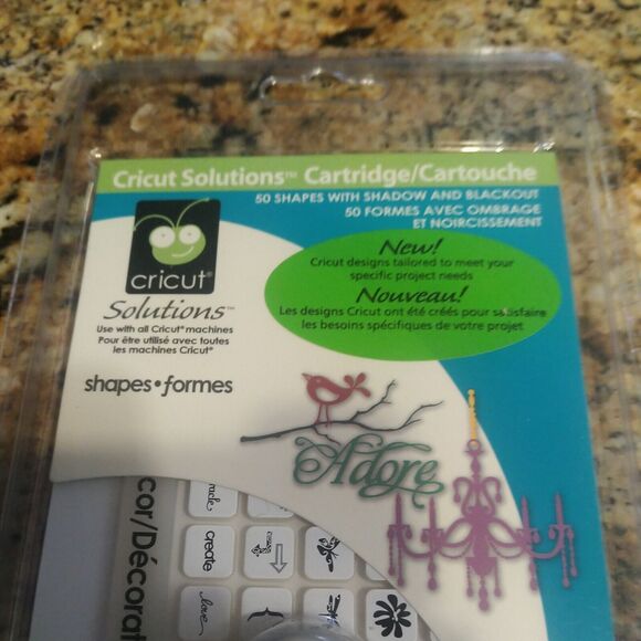 CRICUT Solutions Cartridge Home Decor - 50 Shapes Shadow Blackout - NEW 29-0695 - Picture 3 of 6